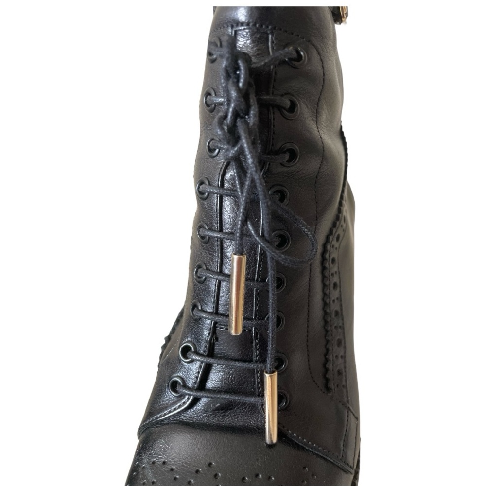 Burberry beautiful Brogue Manners boots 100 Platform Ankle 36 - Picture 2 of 11